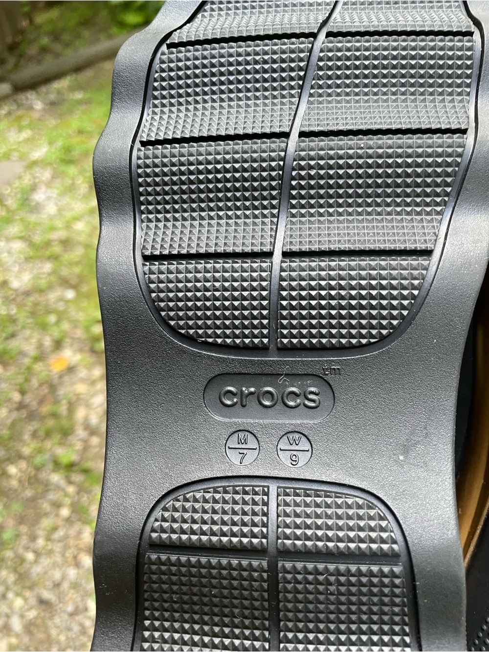 Crocs Mega Crush Black / Gold Platform Sandals Size 9 Woman’s - Picture 9 of 15